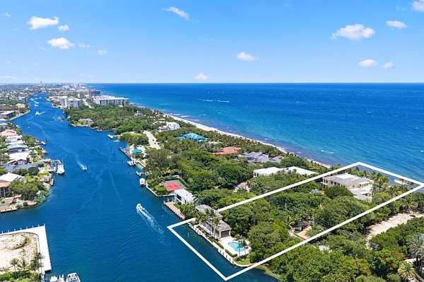 2.25 Acres of Land with Home for Sale in Hillsboro Beach, Florida