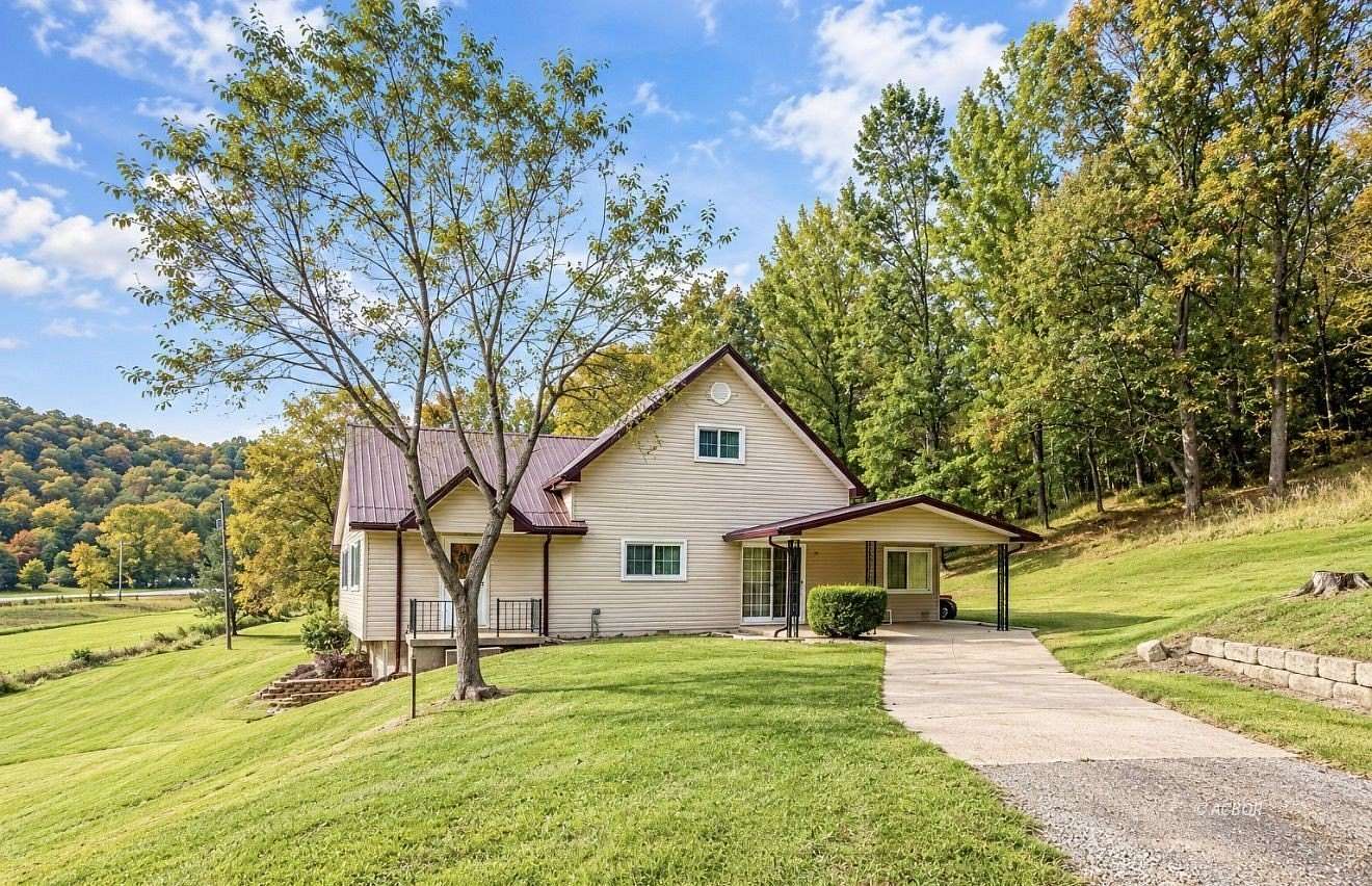 8.8 Acres of Land with Home for Sale in Pomeroy, Ohio
