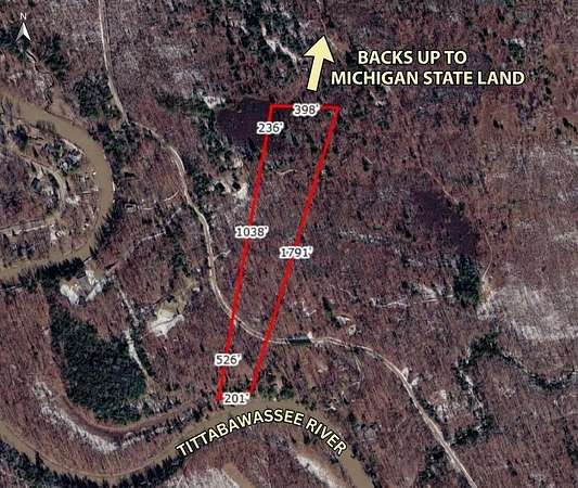11.5 Acres of Recreational & Residential Land for Sale in Gladwin, Michigan