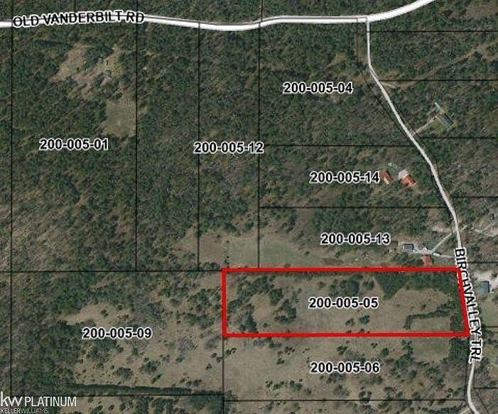 10 Acres of Recreational & Residential Land for Sale in Vanderbilt, Michigan