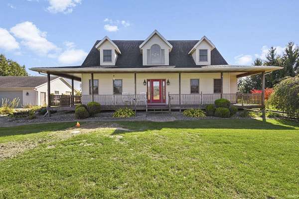 21.2 Acres of Agricultural Land with Home for Sale in North Liberty, Indiana