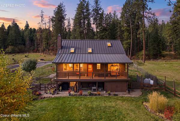 10 Acres of Land with Home for Sale in Coeur d'Alene, Idaho