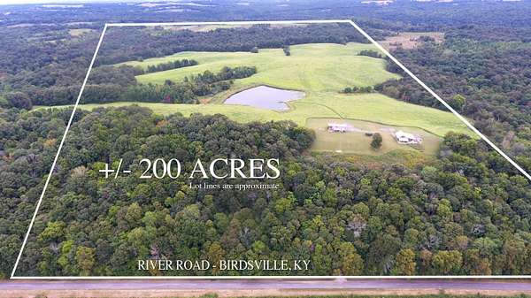 183 Acres of Land with Home for Auction in Smithland, Kentucky