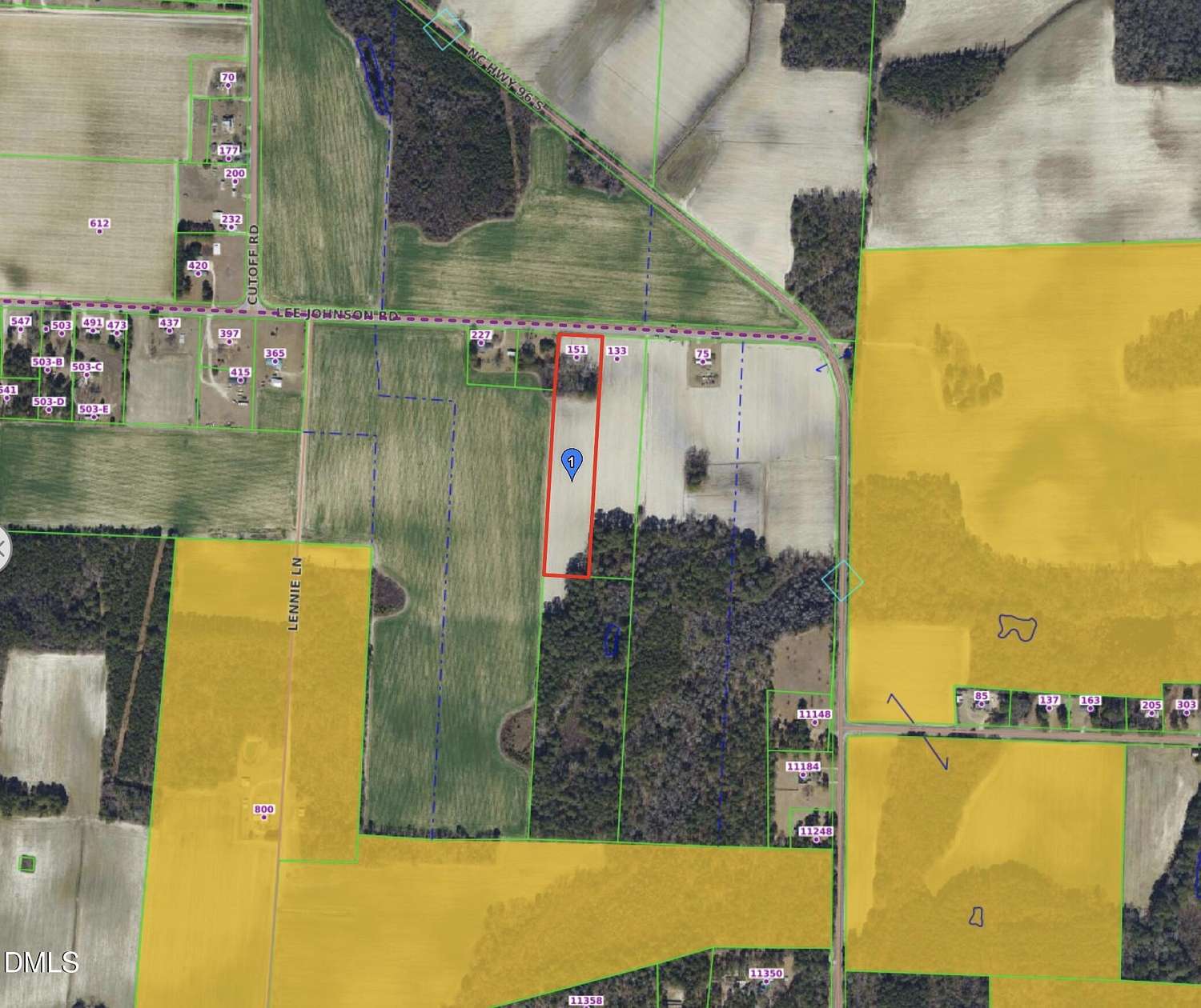 4.54 Acres of Residential Land for Sale in Dunn, North Carolina