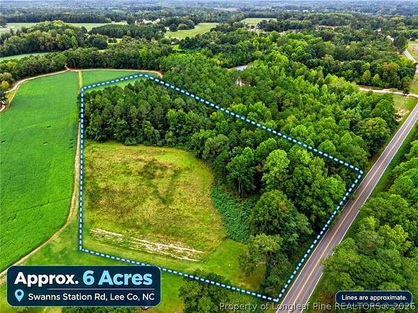 6.27 Acres of Agricultural Land for Sale in Sanford, North Carolina