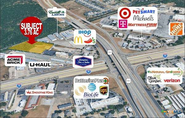 3.76 Acres of Land for Sale in Temple, Texas