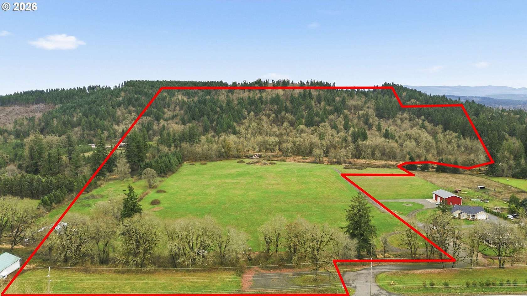 75.6 Acres of Land with Home for Sale in Mulino, Oregon