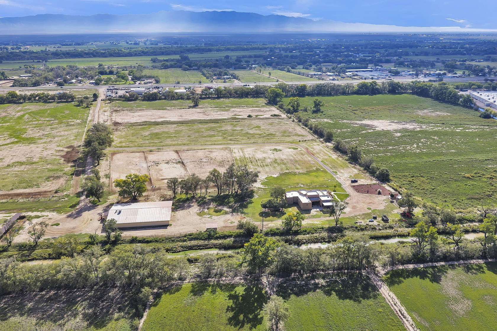 46.2 Acres of Agricultural Land with Home for Sale in Belen, New Mexico