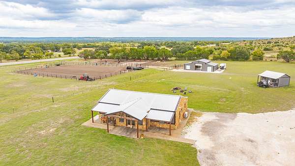 6.72 Acres of Land with Home for Sale in Meridian, Texas
