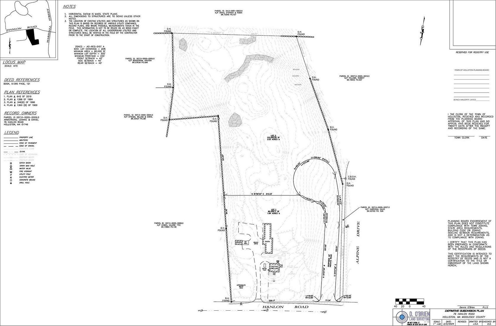 4 Acres of Residential Land for Sale in Holliston, Massachusetts