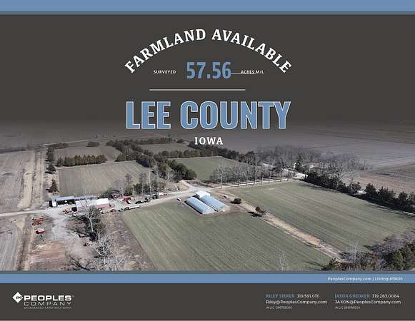 57.6 Acres of Land for Sale in Montrose, Iowa