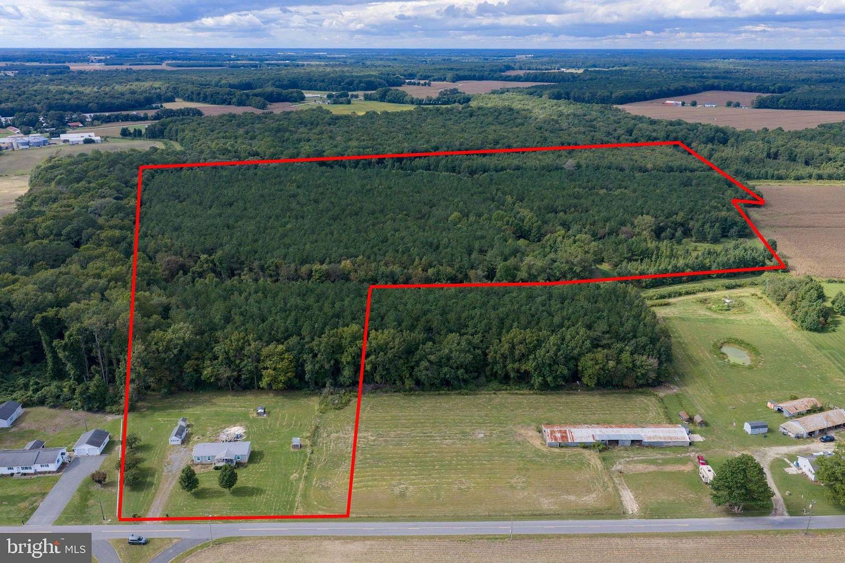 45.2 Acres of Recreational Land with Home for Sale in Whaleyville, Maryland