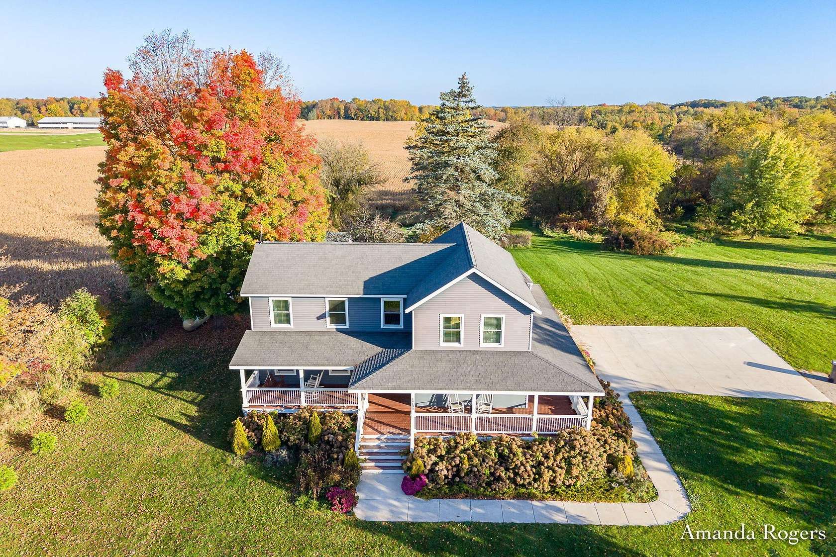 4.73 Acres of Land with Home for Sale in Lowell, Michigan
