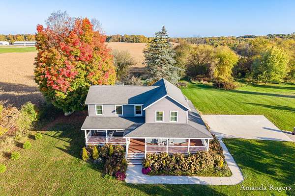4.73 Acres of Land with Home for Sale in Lowell, Michigan