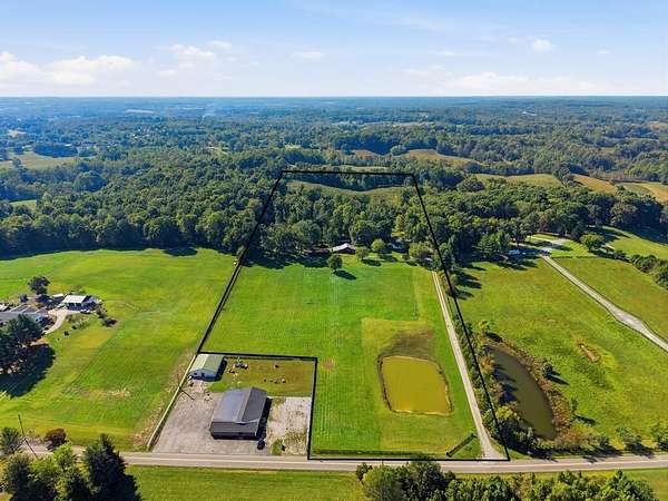 22.5 Acres of Agricultural Land with Home for Sale in Cookeville, Tennessee