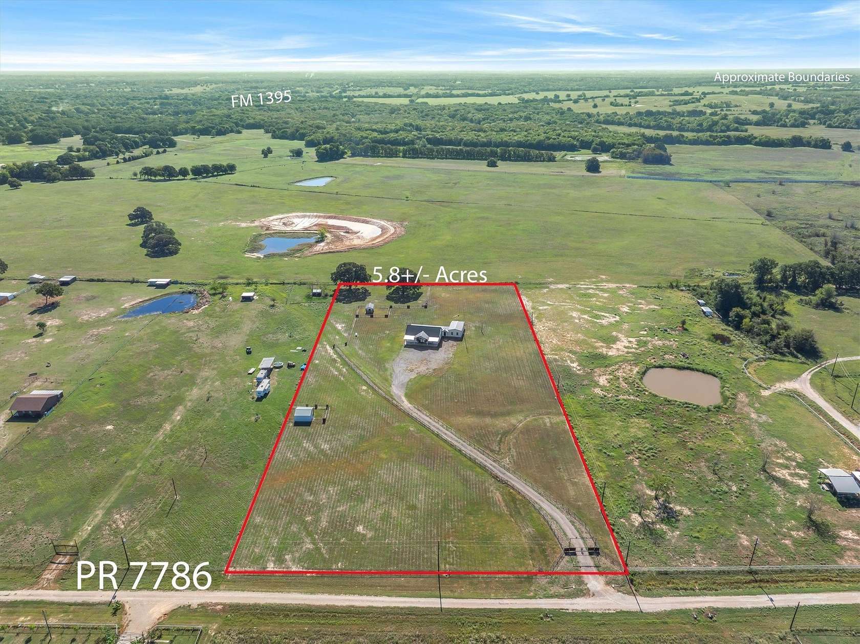 5.87 Acres of Land with Home for Sale in Wills Point, Texas