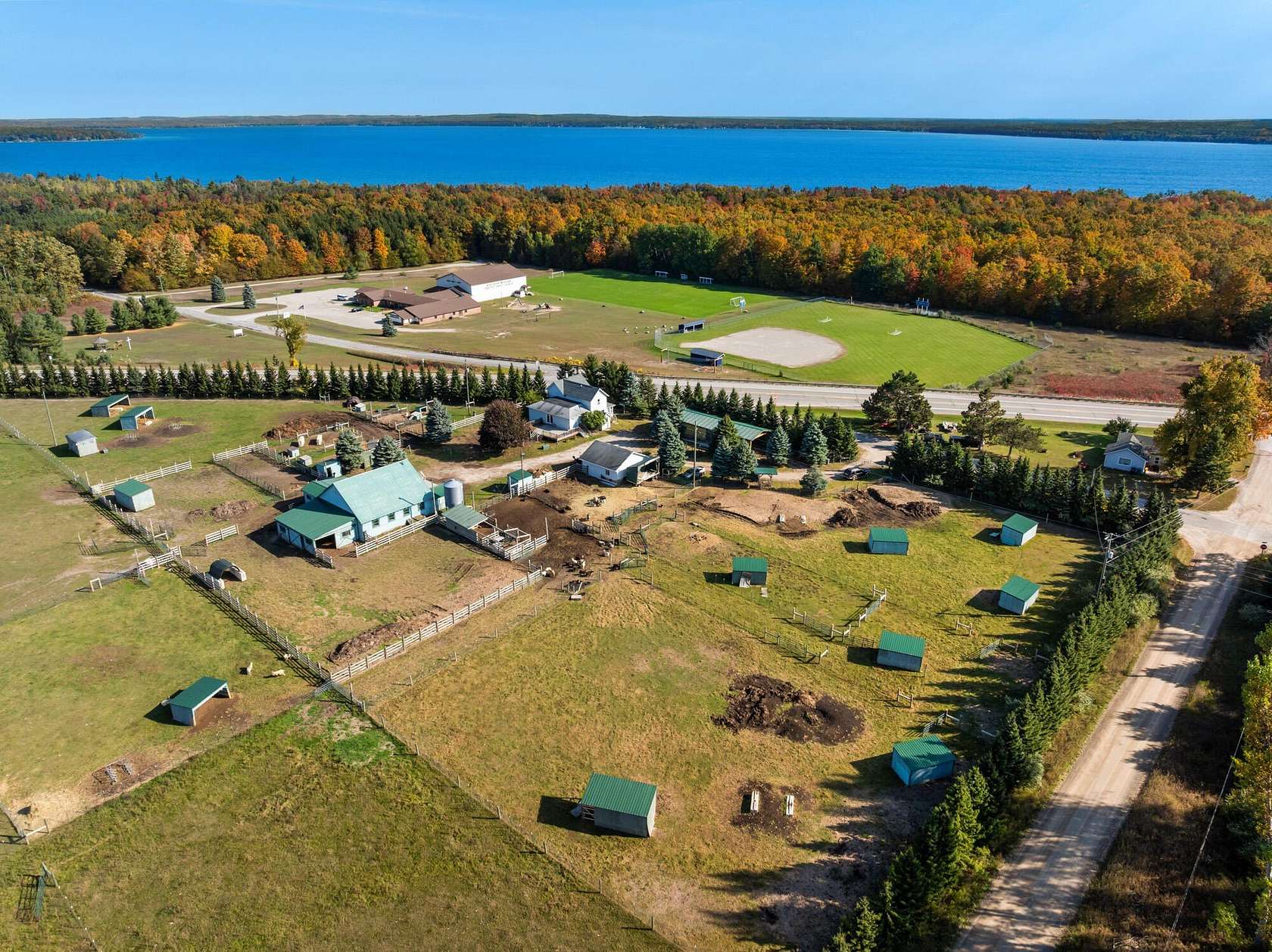 31.7 Acres of Agricultural Land with Home for Sale in Alanson, Michigan