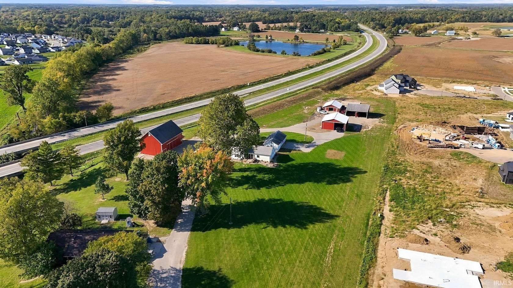 5 Acres of Land with Home for Sale in Huntertown, Indiana