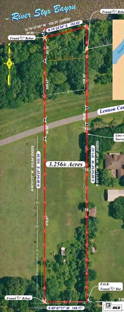 3.25 Acres of Land with Home for Sale in Monroe, Louisiana