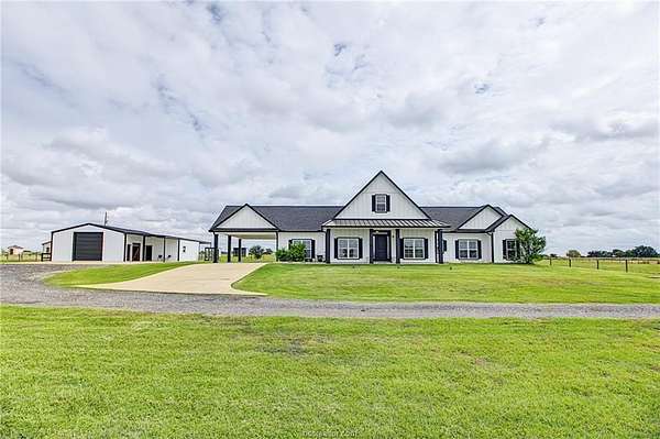 10 Acres of Land with Home for Sale in Navasota, Texas