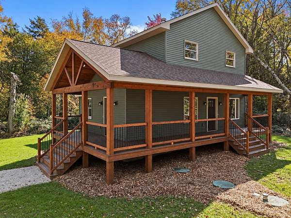 7.75 Acres of Land with Home for Sale in Two Rivers, Wisconsin
