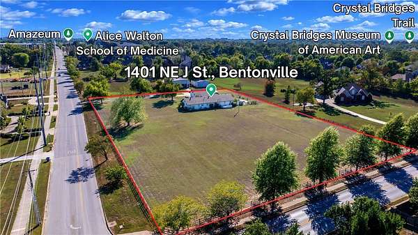 2.79 Acres of Land with Home for Sale in Bentonville, Arkansas