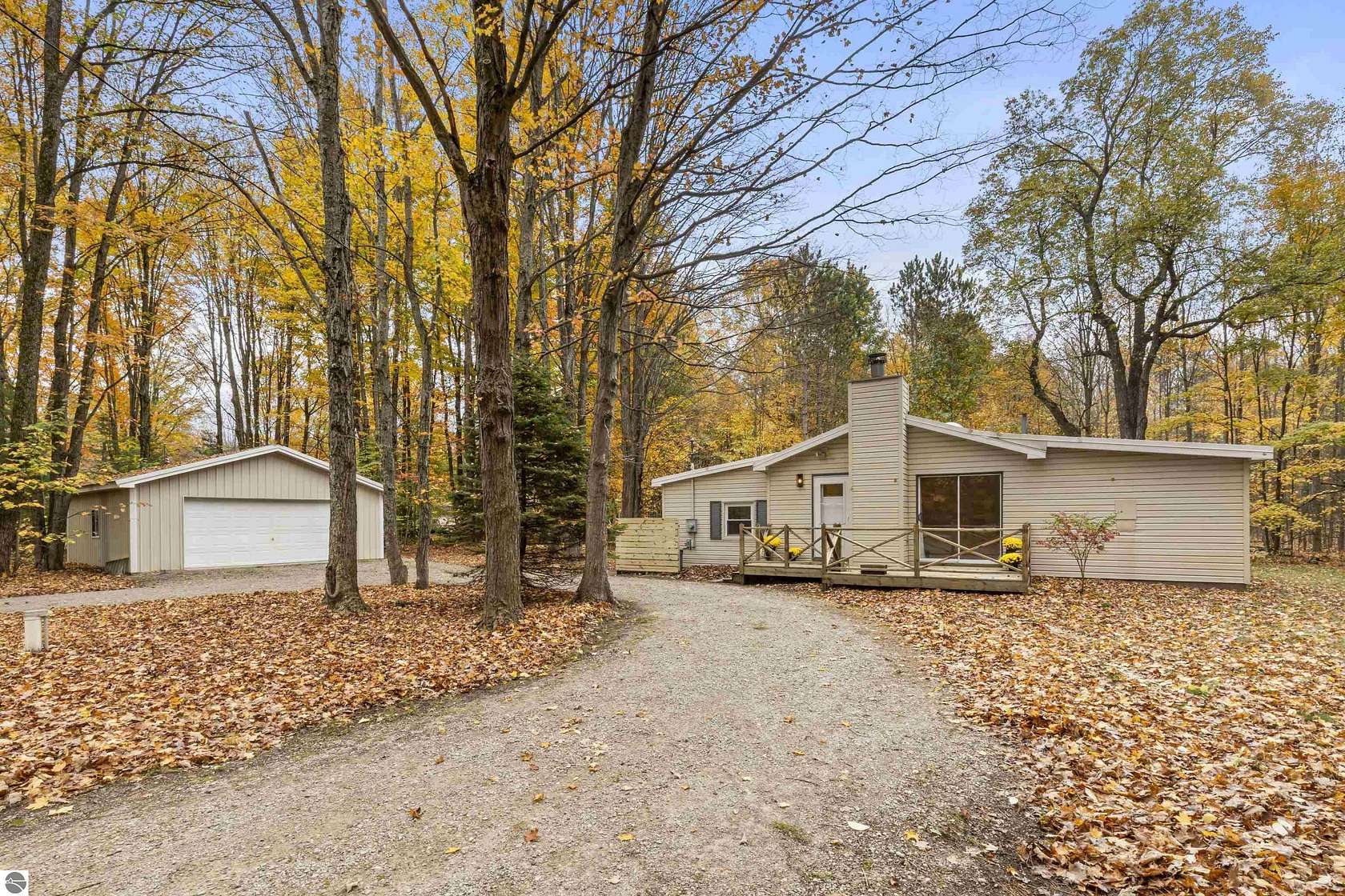 5 Acres of Land with Home for Sale in Beulah, Michigan