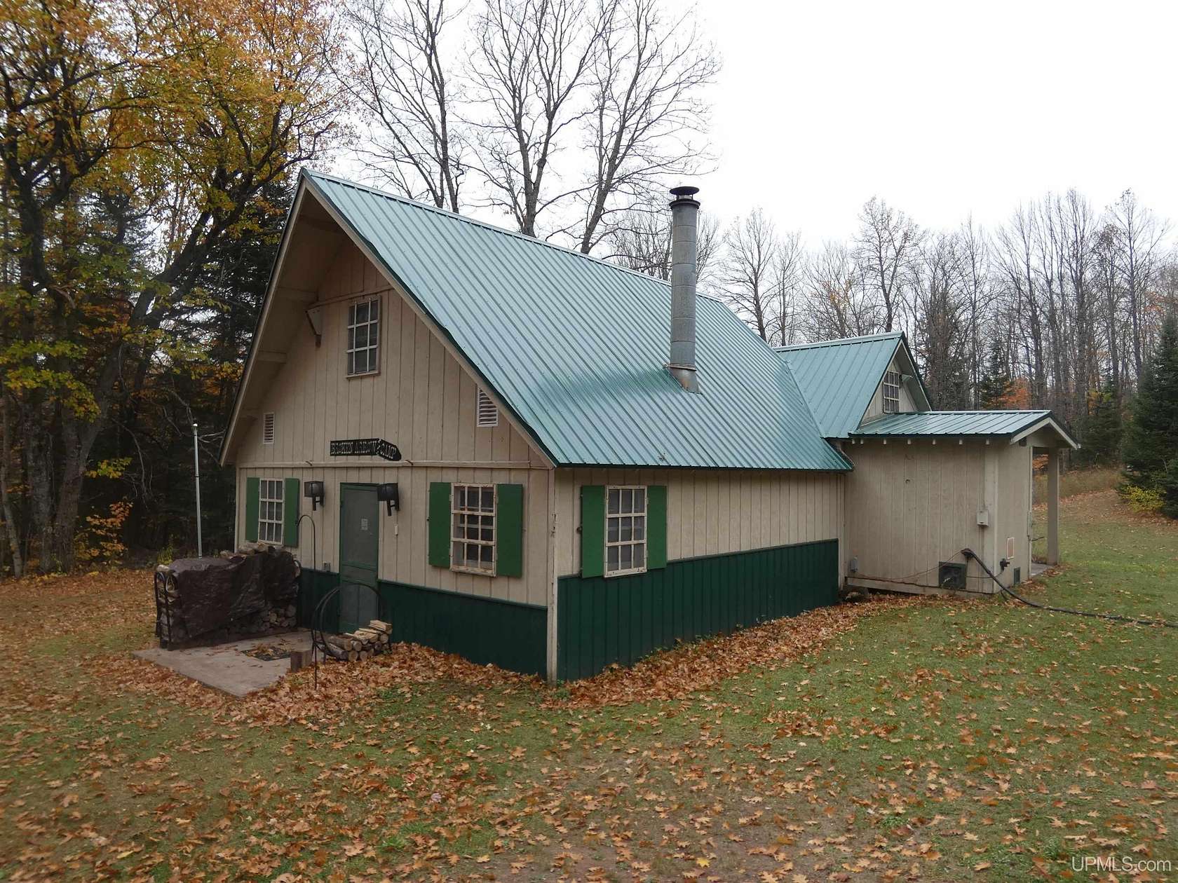 18 Acres of Recreational Land with Home for Sale in Bergland, Michigan