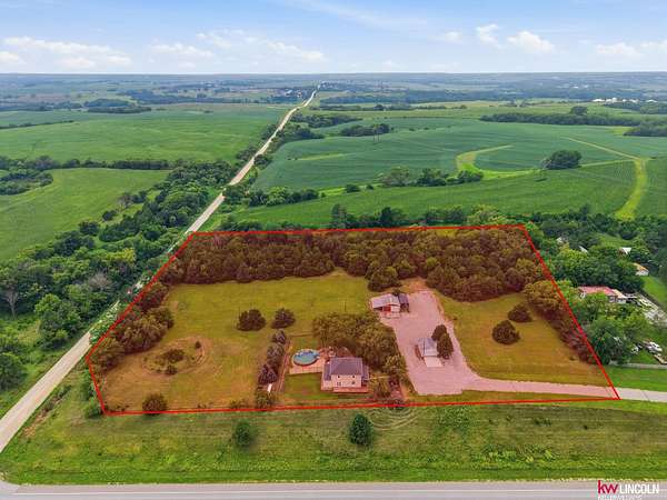 5.6 Acres of Land with Home for Sale in Martell, Nebraska