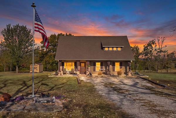 9 Acres of Land with Home for Sale in Morrisville, Missouri