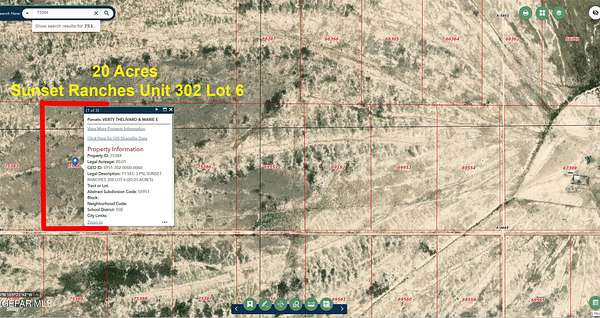 20 Acres of Recreational Land for Sale in Sierra Blanca, Texas