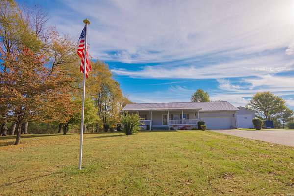 5.75 Acres of Land with Home for Sale in Bedford, Indiana
