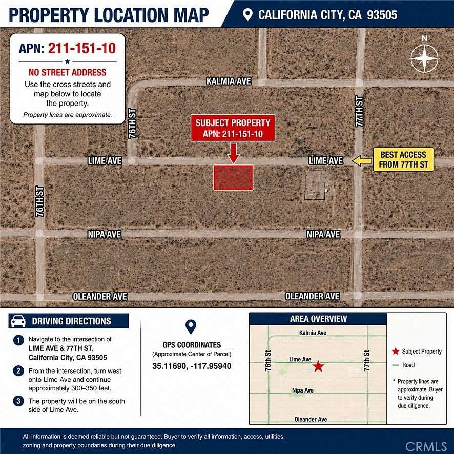 0.23 Acres of Land for Sale in California City, California
