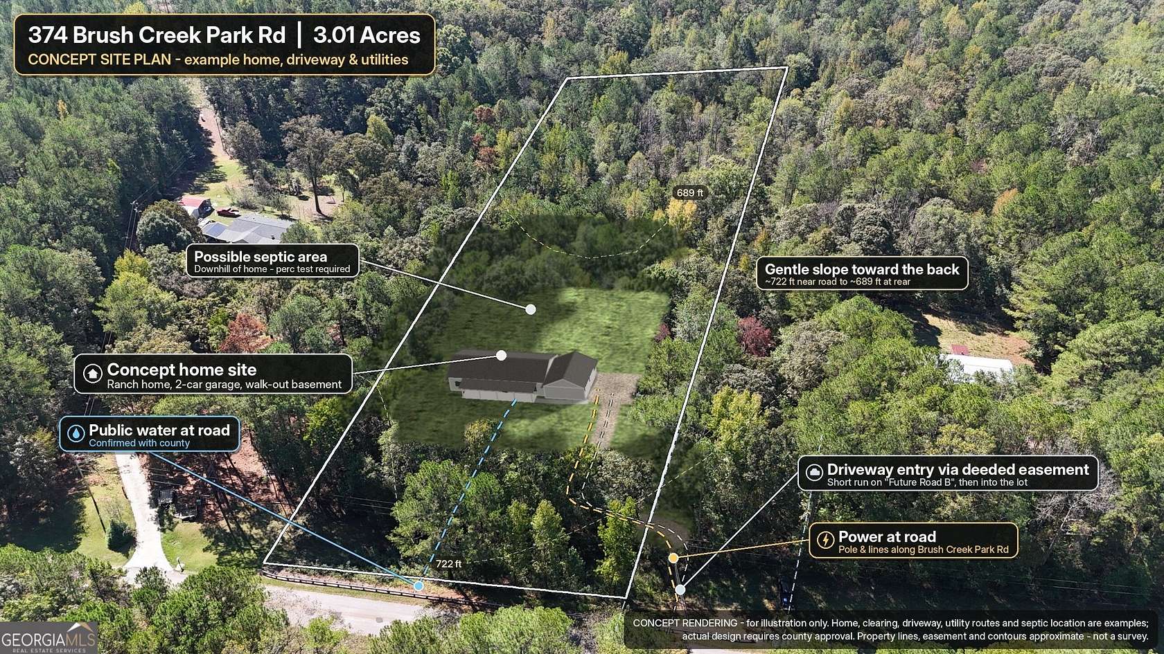 3 Acres of Residential Land for Sale in Franklin, Georgia