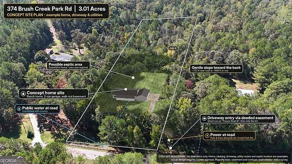 3 Acres of Residential Land for Sale in Franklin, Georgia