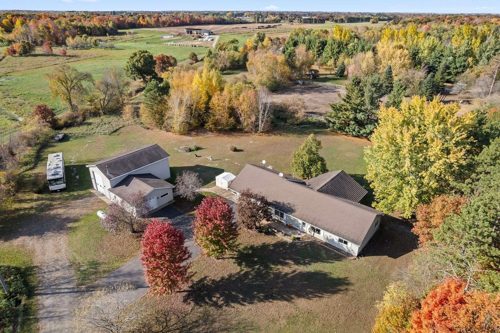 4.54 Acres of Land with Home for Sale in Stacy, Minnesota