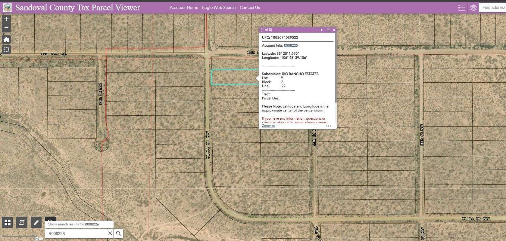 1 Acre of Land for Sale in Rio Rancho, New Mexico