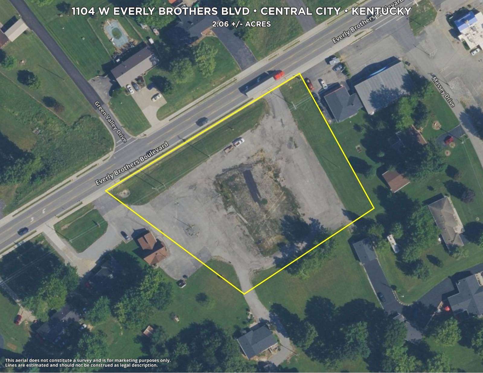 2 Acres of Commercial Land for Sale in Central City, Kentucky