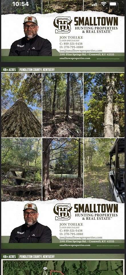 48 Acres of Recreational Land for Sale in Falmouth, Kentucky