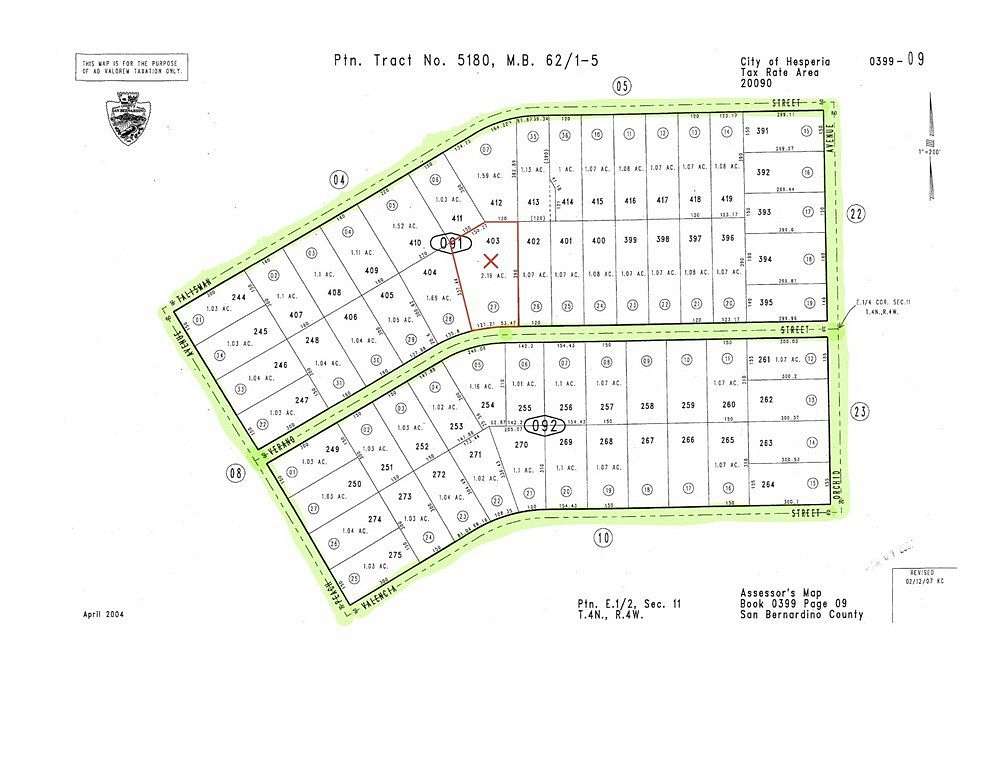 2.19 Acres of Residential Land for Sale in Hesperia, California