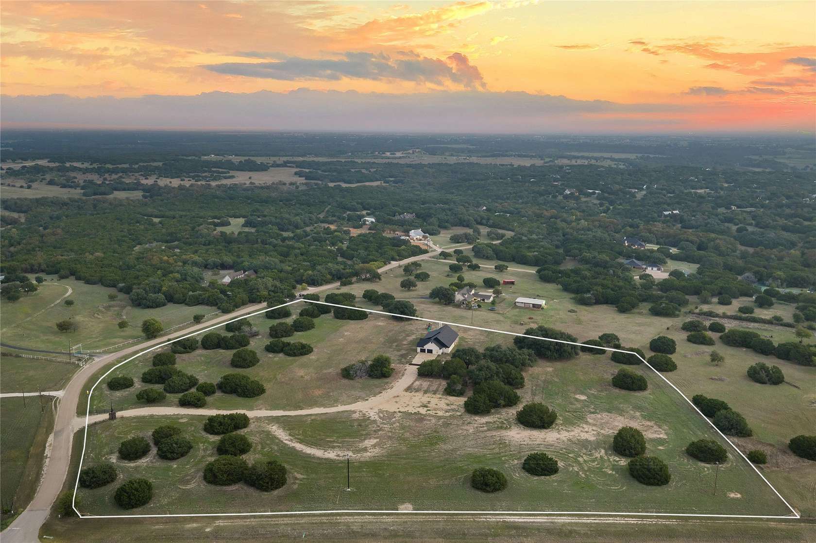 11 Acres of Land with Home for Sale in Crawford, Texas