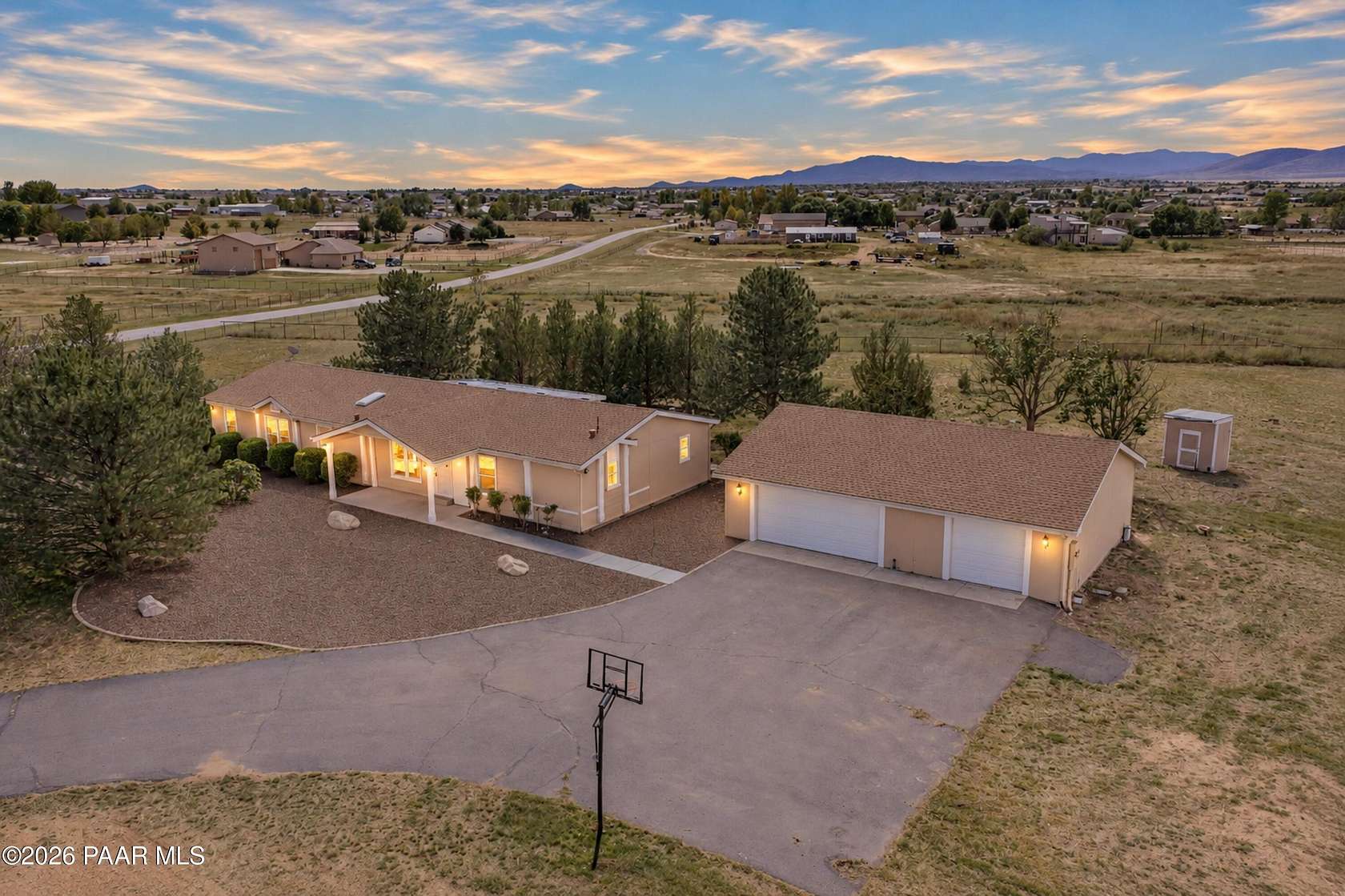 5 Acres of Land with Home for Sale in Prescott Valley, Arizona
