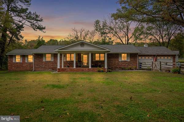 9.75 Acres of Land with Home for Sale in Fredericksburg, Virginia