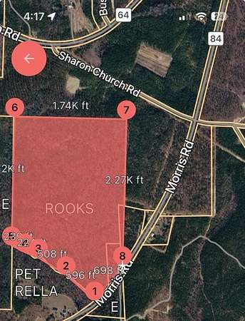 88 Acres of Recreational Land for Sale in Morris, Georgia