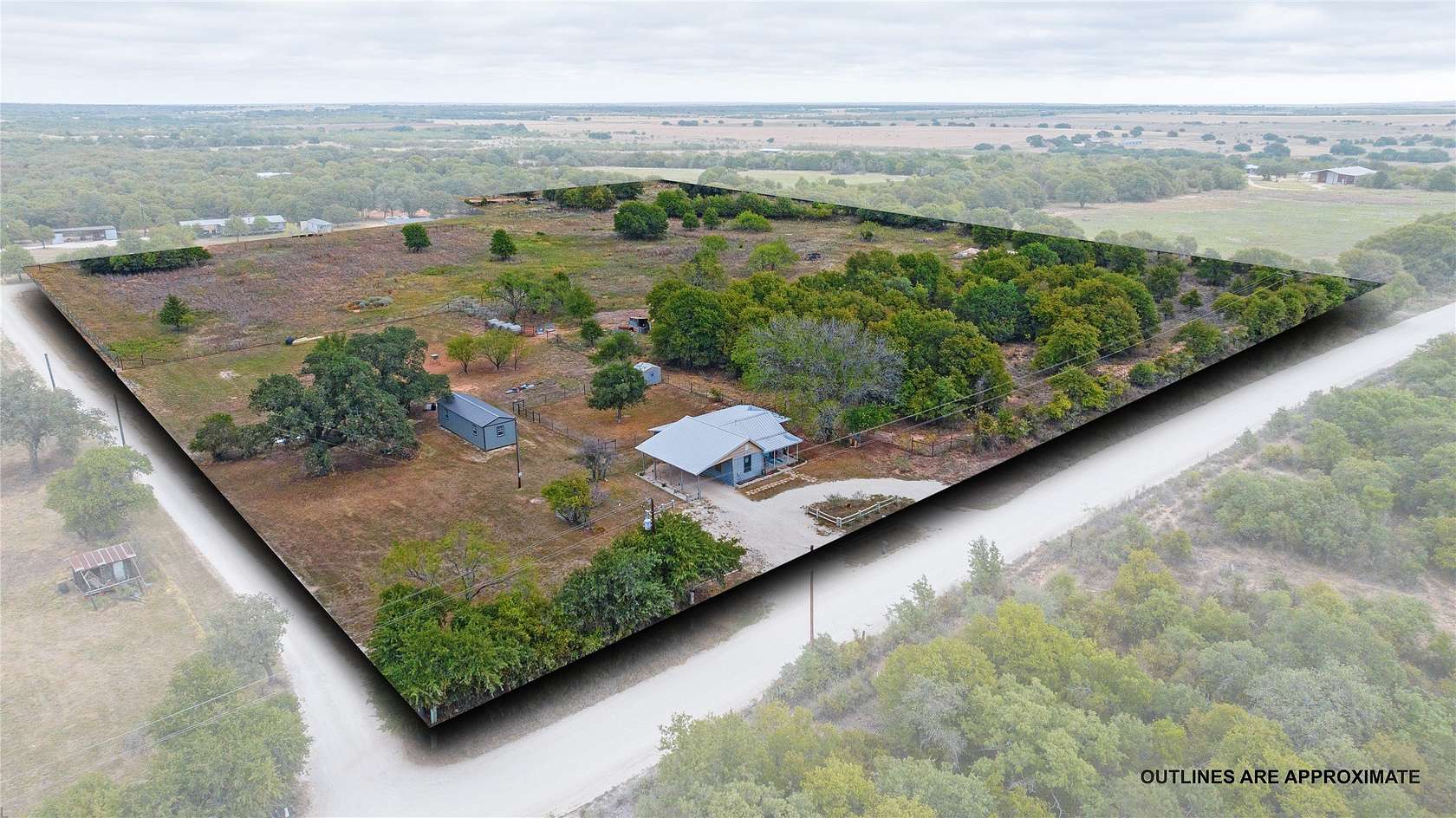 7.58 Acres of Land with Home for Sale in Clyde, Texas