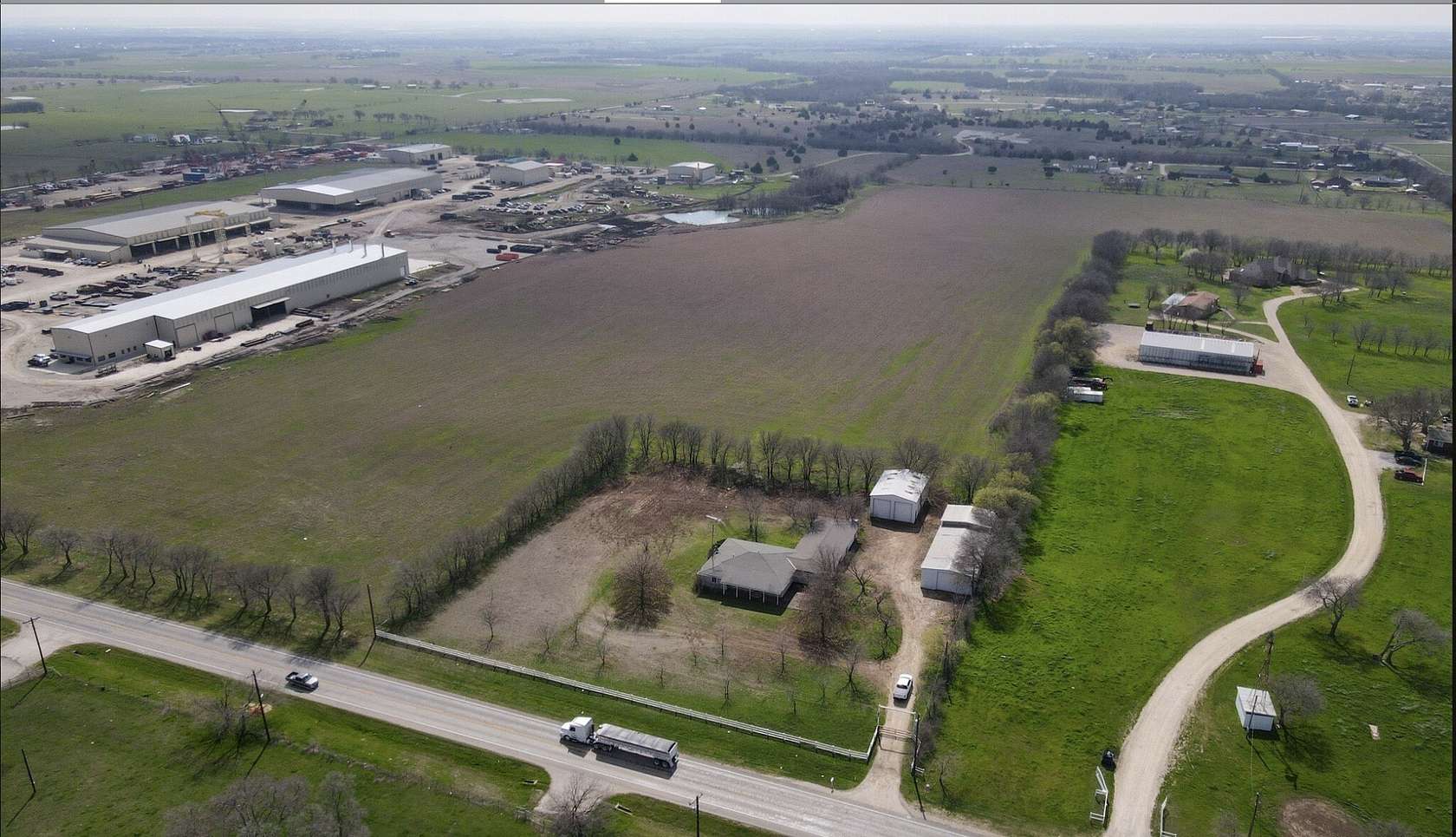 2 Acres of Commercial Land for Lease in Rhome, Texas