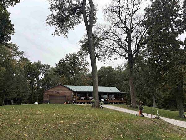 8 Acres of Land with Home for Sale in Burnettsville, Indiana