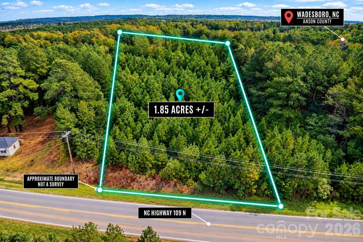 1.85 Acres of Residential Land for Sale in Wadesboro, North Carolina