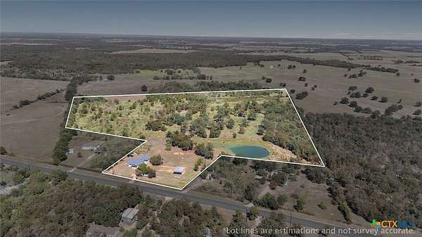 24.5 Acres of Improved Recreational Land for Sale in Buckholts, Texas