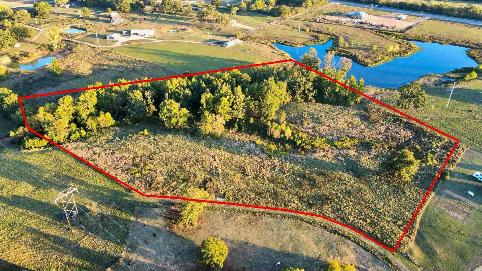 9.35 Acres of Land with Home for Sale in Valliant, Oklahoma
